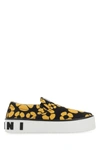 MARNI MARNI WOMAN PRINTED CANVAS SLIP ONS