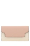 Marni Women Two-tone Leather Key Chain Case In Multicolor