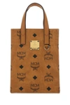 Mcm Coated Fabric Printed Handbag In Multicolor