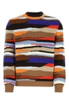Missoni Man Embroidered Wool Sweater In Multicolor