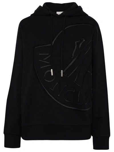 Moncler Black Cotton Sweatshirt