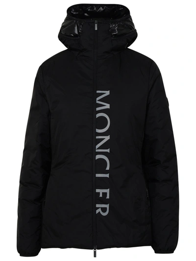 Moncler Sepik Logo Down Jacket In Black