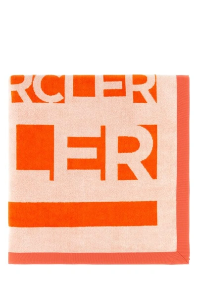 Moncler Logo-print Cotton Beach Towel In Multicolor