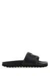 Off-white Bookish Sponge Logo-embroidered Slides In Black
