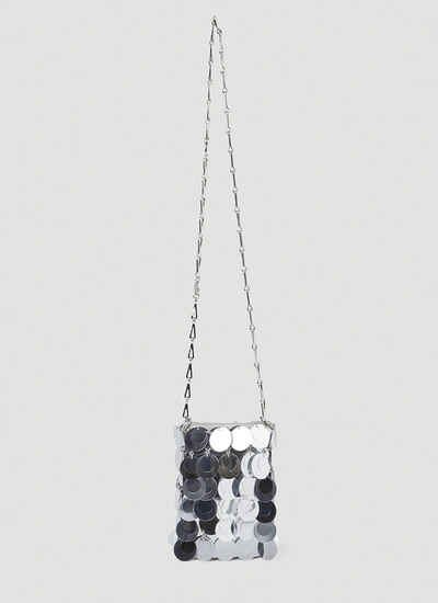 Paco Rabanne Women Sparkle Mini Shoulder Bag In Silver