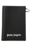 PALM ANGELS PALM ANGELS MAN BLACK LEATHER WALLET