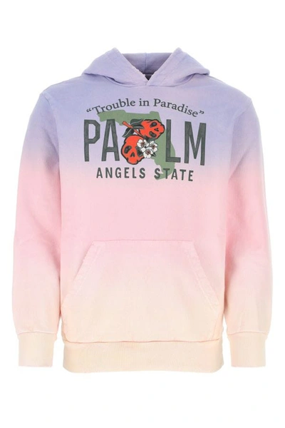 Palm Angels Man Multicolor Cotton Sweatshirt