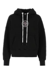 Palm Angels Black College Classic Hoodie In Black