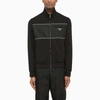 PRADA PRADA BLACK SWEATSHIRT WITH ZIP MEN