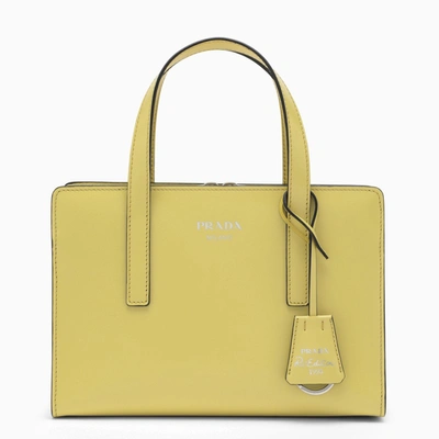 Prada Re Edition 1995 Leather Mini Bag In Yellow