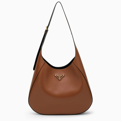 PRADA PRADA LARGE LEATHER SHOULDER BAG WOMEN