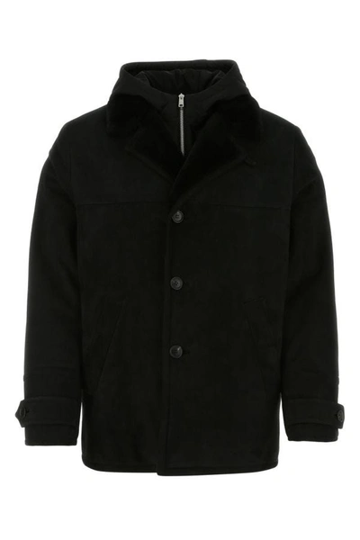 Prada Man Black Shearling Jacket