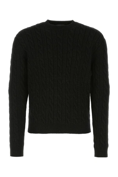 Prada Black Wool Blend Sweater