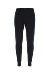 Prada Stretch Cashmere Blend Joggers For Men In Blue