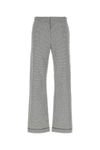 Prada Patterned Poplin Wide-leg Pants In Multicolor