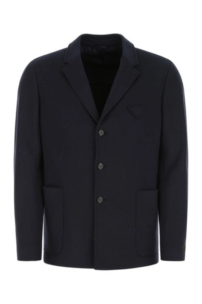 Prada Jackets And Vests In Blue