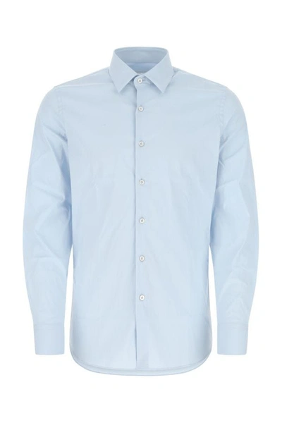 Prada Classic Tailored Shirt In Blue