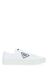 Prada Side Logo-print Sneakers In White