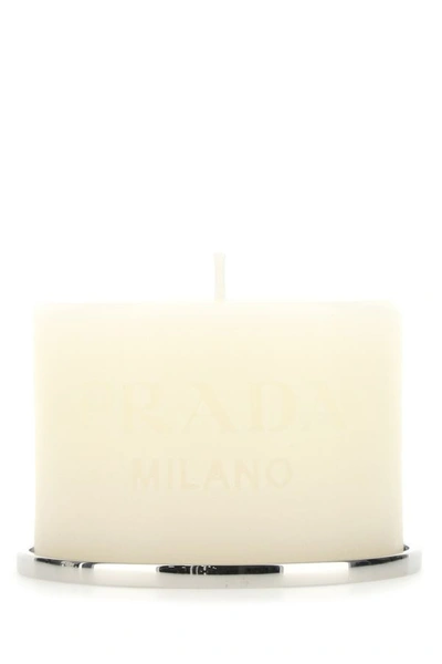 Prada Unisex Talco Candle In White