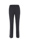 Prada Midnight Blue Wool Cigarette Pant In Black