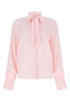 Prada Women's Pastel Crepe Shirt In Pink