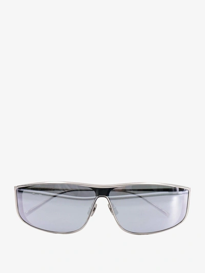 Saint Laurent Eyewear Sl605 Luna Rectangular Frame Sunglasses In Silver