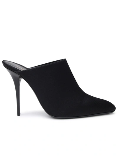 Saint Laurent Ascot Heeled Mules In Black