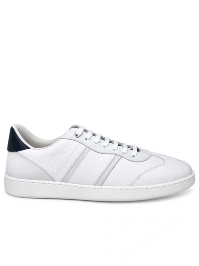 Ferragamo Low Sneaker With Signature In White