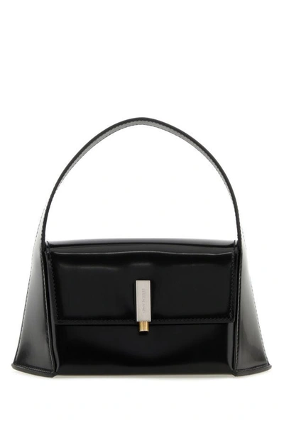 Ferragamo Salvatore  Woman Black Leather Mini Prisma Handbag