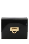 FERRAGAMO SALVATORE FERRAGAMO WOMAN BLACK LEATHER WALLET