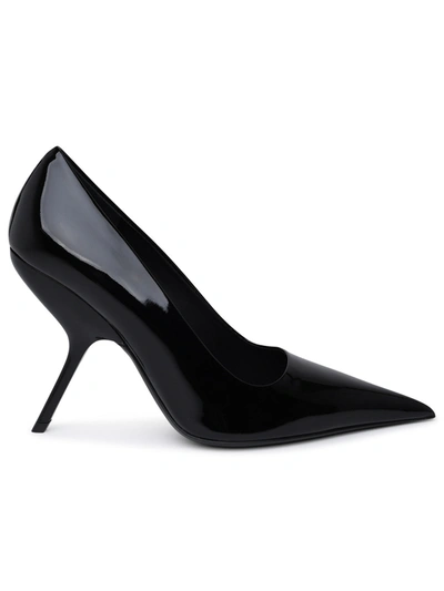 Ferragamo Salvatore  Black Patent Leather Decollete