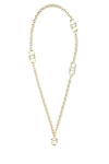 Ferragamo Chain Link Pendant Necklace In Gold