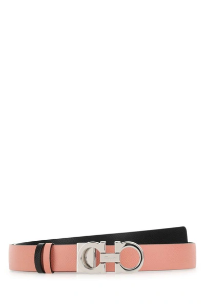 FERRAGAMO SALVATORE FERRAGAMO WOMAN SALMON LEATHER BELT