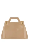 Ferragamo Salvatore  Women Skin Pink Leather Wanda M Handbag In Pink