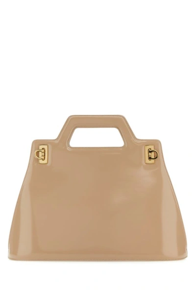 Ferragamo Salvatore  Women Skin Pink Leather Wanda M Handbag