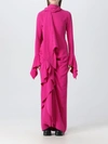 Solace London The Nella Draped Maxi Dress In Pink