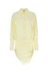 Attico Yellow Hatty Minidress In Yellow
