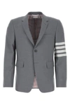 THOM BROWNE THOM BROWNE MAN GREY WOOL BLAZER