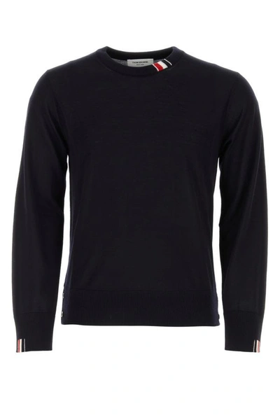 Thom Browne Man Midnight Blue Wool Sweater