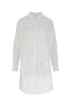 Thom Browne Open Back Twisted Shirt In White