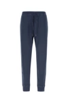 Tom Ford Drawstring Cotton Track Pants In Blue