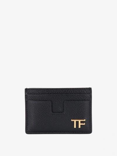 TOM FORD TOM FORD MAN CARD HOLDER MAN BLACK WALLETS