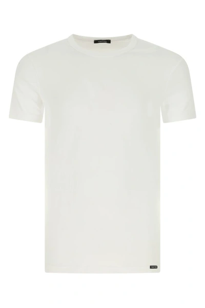 Tom Ford Man White Stretch Cotton T-shirt