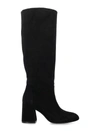Stuart Weitzman Flare Block 85 Slouch Boot In Black