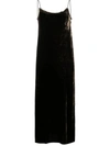 Uma Wang Sleeveless Shift Midi Dress In Brown