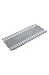 Vcny Home Hotel Stripe Bath Runner Rug In Grey/ White