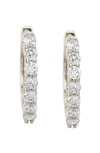 Suzy Levian 14k 1.00 Ct. Tw. Diamond Huggie Earrings In White