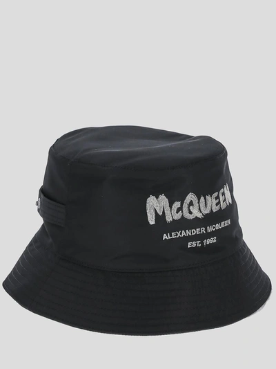 Alexander Mcqueen Hats In Black/ivory
