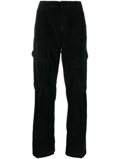 Dondup Straight-leg Cargo Trousers In Black