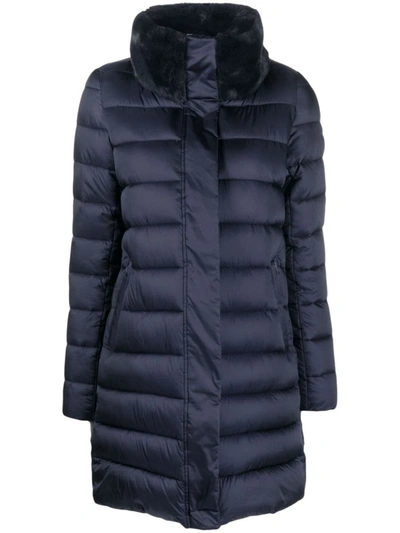 Save The Duck Dalea Padded Coat In Blue/black